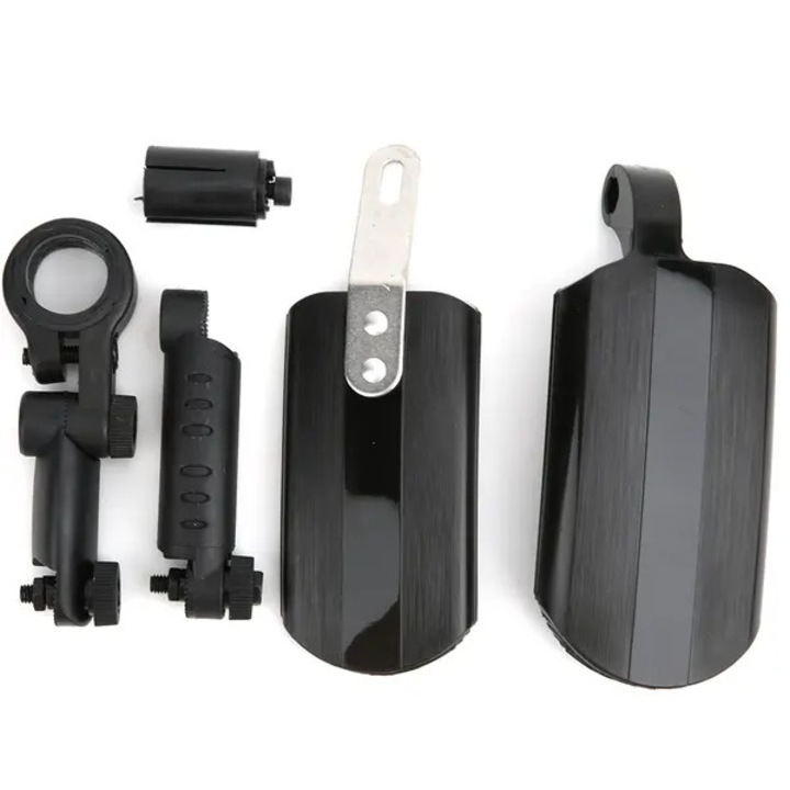 Aparatoare noroi pentru bicicleta PO-CJ-K0433-26-8-22-7347, set fata+spate din plastic PA, telescopic, compatibile 16/18/20/22/24/26/700C, negru
