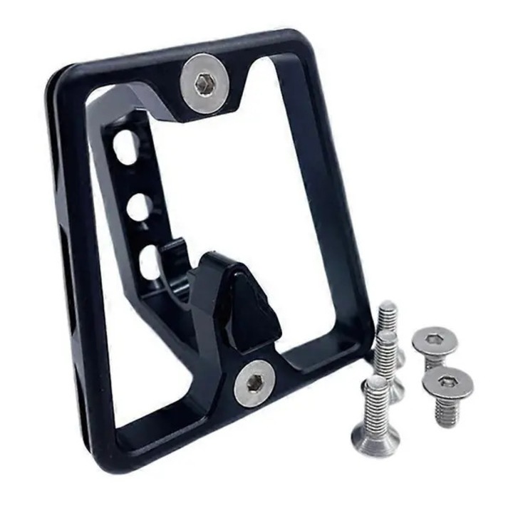 Suport frontal bicicleta / portbagaj fata din aliaj de aluminiu, pentru bicicleta pliabila, usor de montat, Negru, 1 set (1 buc + 5 suruburi)