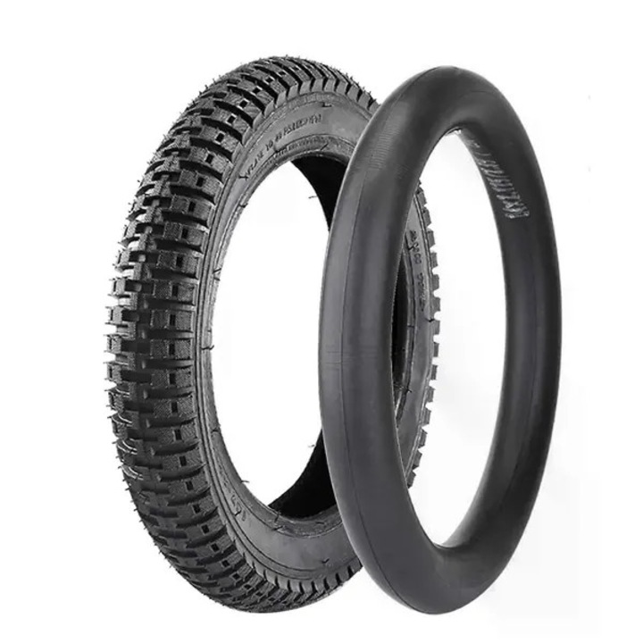 Cauciuc bicicleta 16x1.75, 16x2.4, negru, set anvelopa si camera aer copii