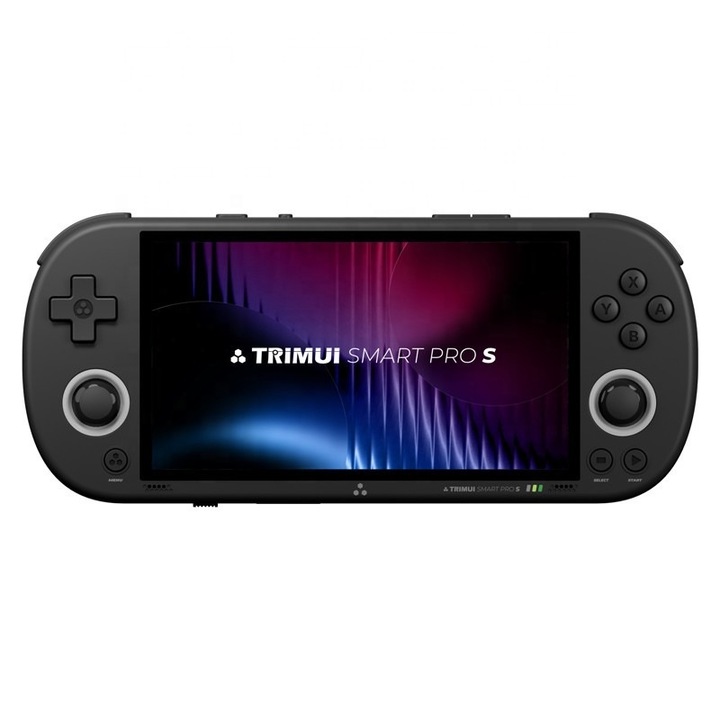 Consola Trimui Smart Pro S Knights of Eurogamingshop Starter Pack Combo, emulatoare, 64GB, Black