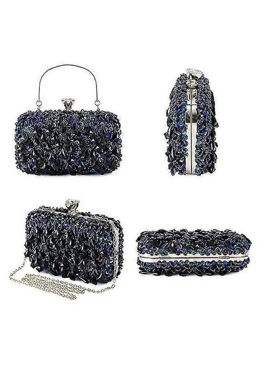 Geanta dama clutch diamant stras multicolor 20.5x6.5x15cm