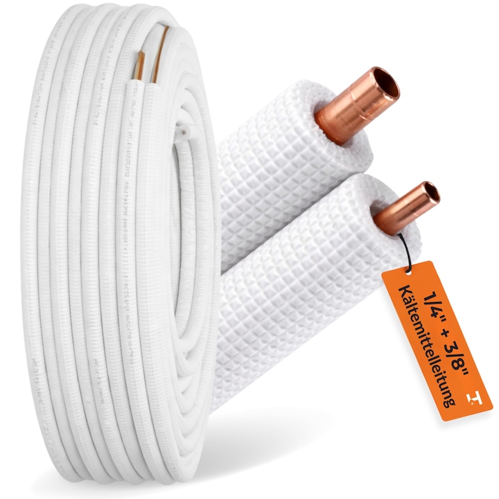 Conducta dubla cupru Haus-Held 1/4x3/8 5m izolatie PE pentru aer conditionat