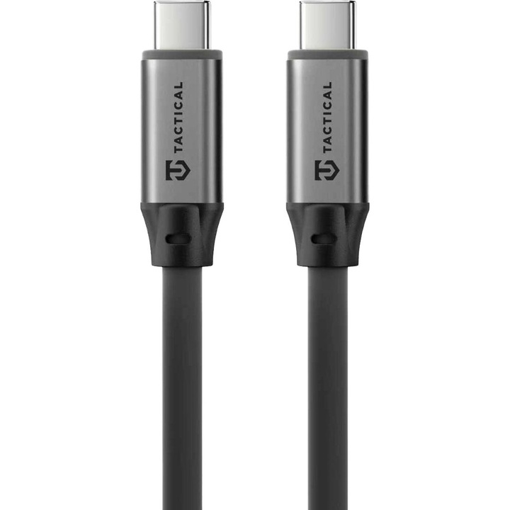 Cablu USB-C Tactical Fat Man 2.0 60W rezistent gri 1m