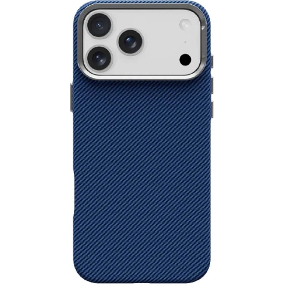 Husa telefon Kevlar albastru 17 Pro Max slim rezistenta la zgarieturi