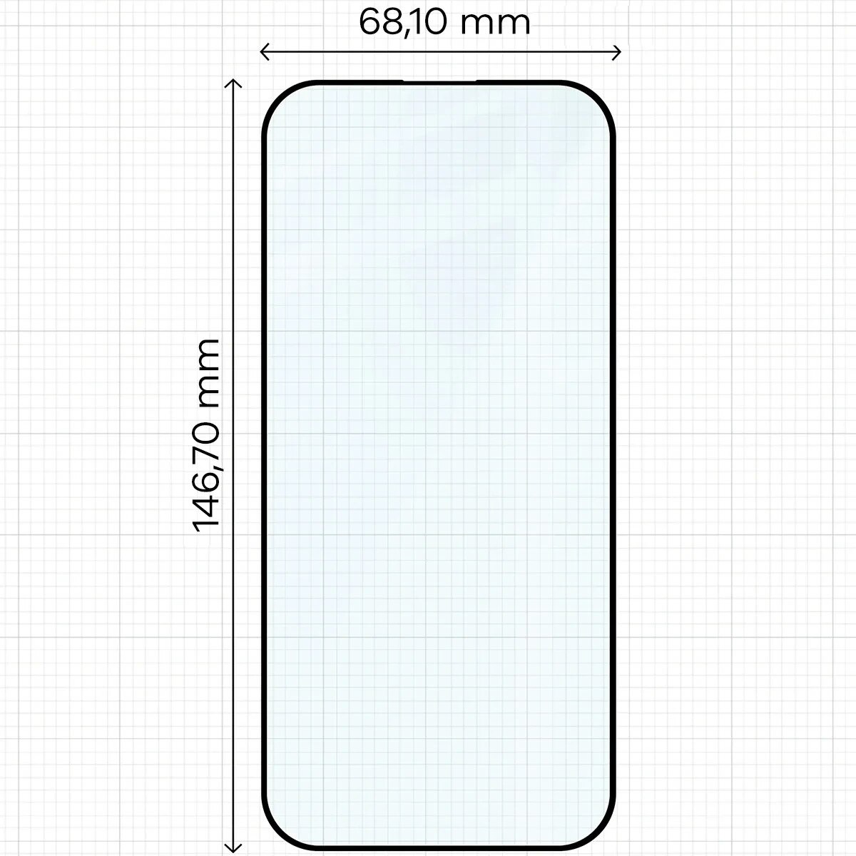 Set 2 folii sticla securizata Bizon Glass Aplikator Edge, Kit montare inclus, compatibile cu iPhone 17, Negru