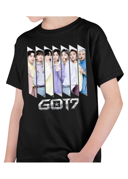 Gyerek Fiú Póló Got7 Kpop Jin-young, Fekete