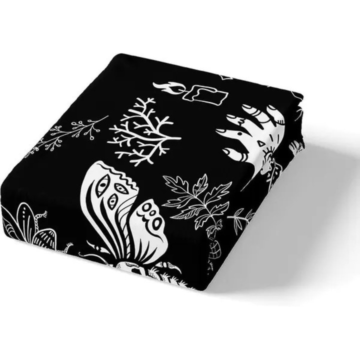 Pillangó Koponya paplanhuzat és párnahuzat szett, gyerekeknek, 100% mikroszálas, fém cipzárral és sarokpántokkal, fekete/fehér, paplanhuzat 180x210 cm + 2 párnahuzat 50x75 cm