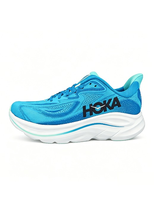 Мъжки спортни обувки Hoka Clifton 10, сини, дишащи и абсорбиращи удари, подходящи за бягане и дейности на открито, Син