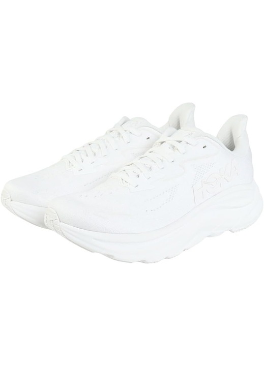 Мъжки спортни обувки Hoka Clifton 10, бели, дишащи и абсорбиращи удари, подходящи за бягане и дейности на открито, Бял