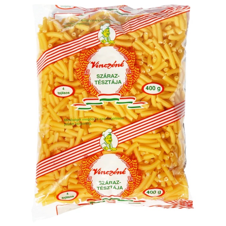 Vinczéné 4 tojásos Rövid cső tészta, 400 g