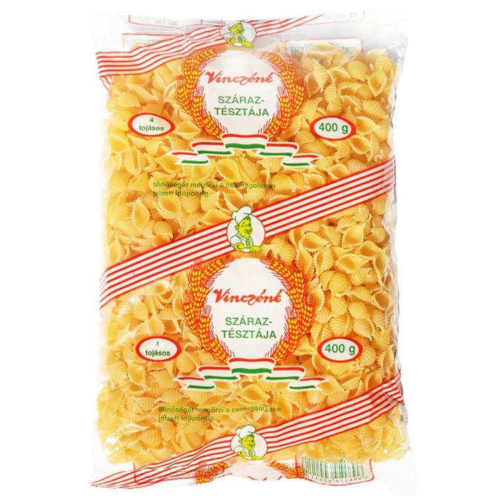 Vinczéné 4 tojásos Nagykagyló tészta, 400 g