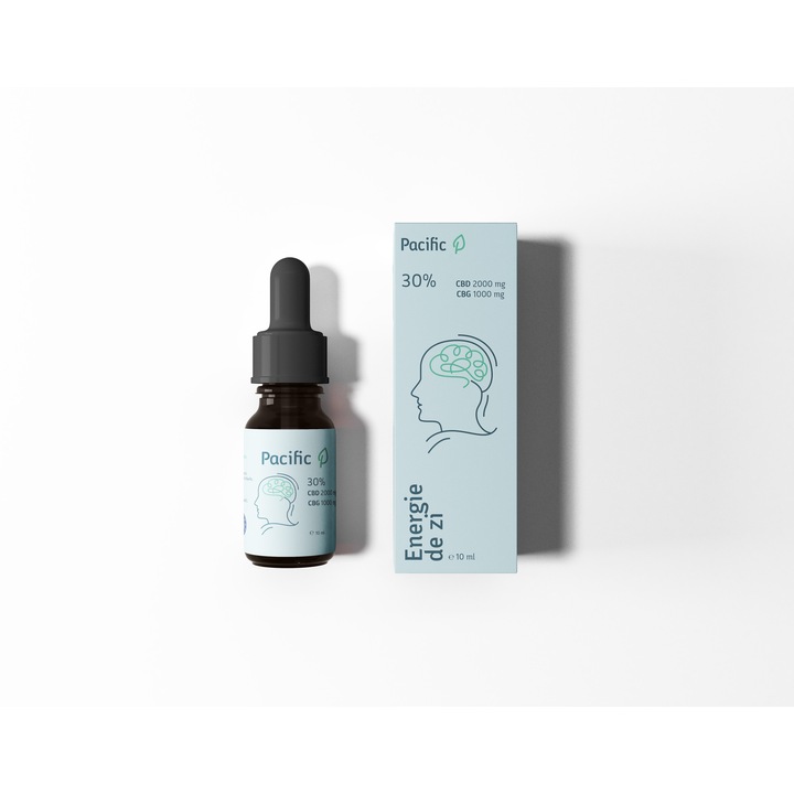 Kannabisz olaj 30%, Nappali energia, Kannabidiol + CBG, 10 ml, Pacific, Prémium, GMP