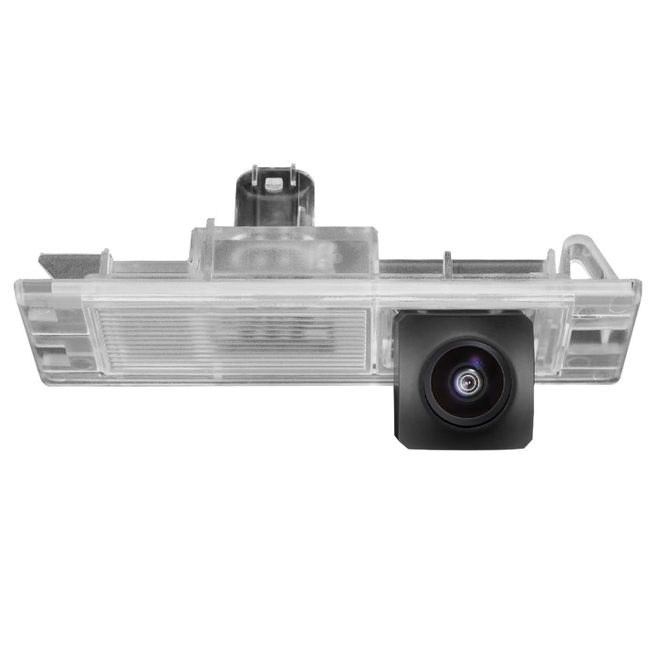 Kamera tolató BMW 1-es széria F20 F21 / 6-os széria E63 E64 F06 / MINI Clubman R55 dedikált, MaxTech®, OEM rendszámtábla lámpa tartó, Fisheye AHD 1080P/CVBS, 155 fokos látószög, RCA, Utángyártott navigációk