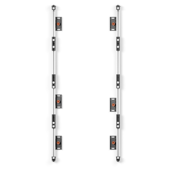 Sistem LED универсален EDBAK ULS4337, комплект за 4 тела, 600 x 337.5 мм, черен
