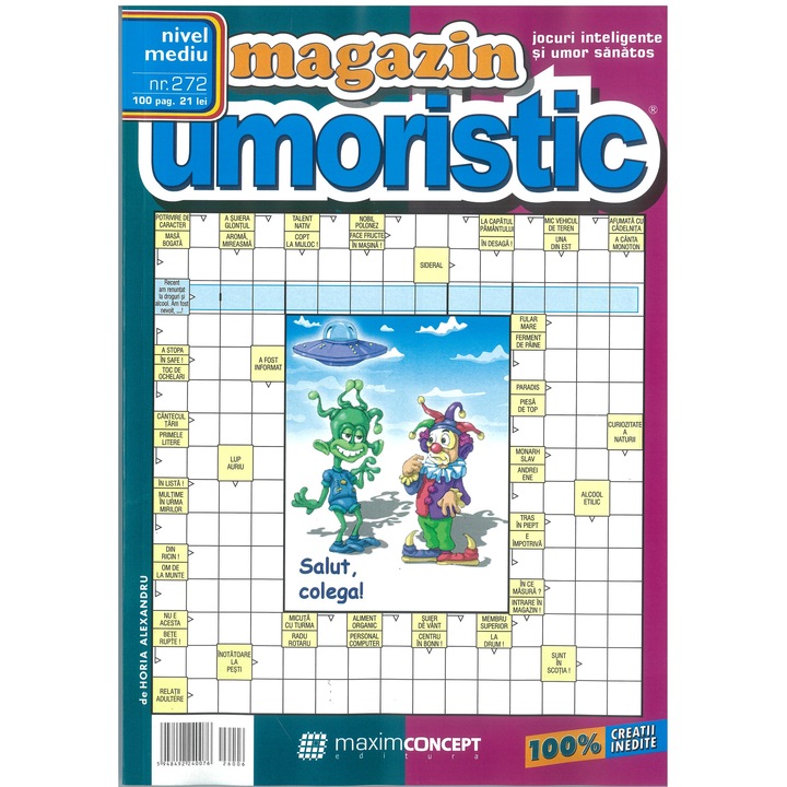 Integrame Magazin umoristic nr.272, nivel mediu - editura Maxim