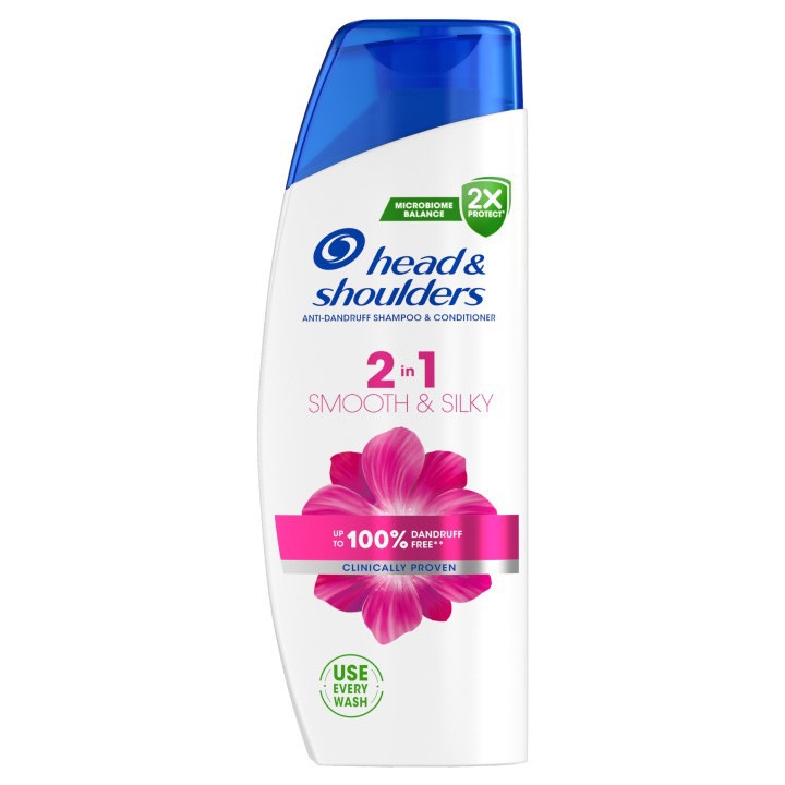 Head&Shoulders Sampon 400ml, 2in1 Smooth&Silky