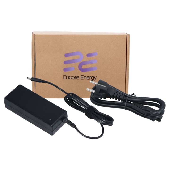 Töltő Dell Encore Energy 90W, 19.5V 4.62A, 4.5 x 3.0 mm csatlakozó, Tápkábel mellékelve