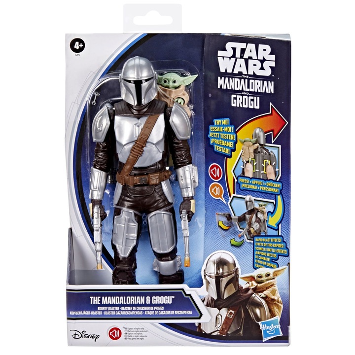 Star Wars Mandalorian и Grogu комплект фигурки на ловец на глави със звуци