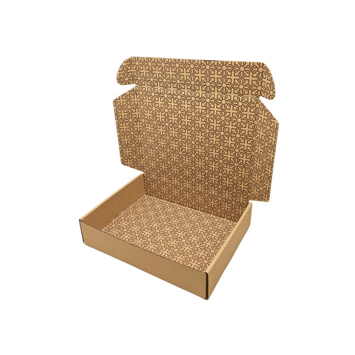 Комплект 50 броя Самоформоваща се кутия NATUR Модел 1 Вътрешен печат 15 x 12 x 5см