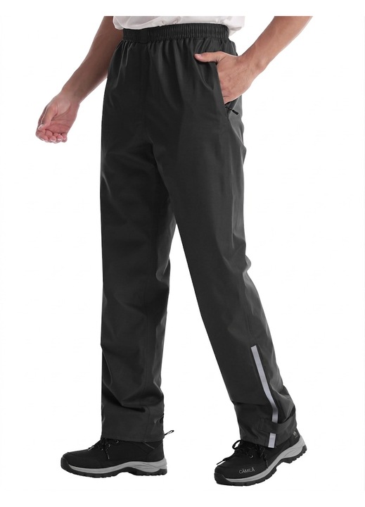 Pantaloni Impermeabili, Coutyuyi, Protectie Ploaie, Respirabili Cu Fermoar, Albastru Marin, Marimea M/28L