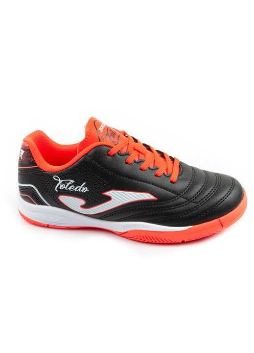 Joma – pantofi sport de fotbal Toledo JR 2601 pentru sala, pentru copii, negri, Negru