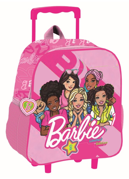 Barbie Dream Squad gurulós ovis 3D hátizsák, táska 32 cm