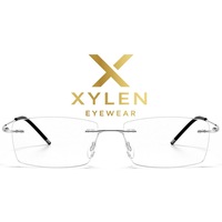 Rame ochelari XYlen Unisex Titan - brate flexibile - F6593-4 5g silver 55☐17-142
