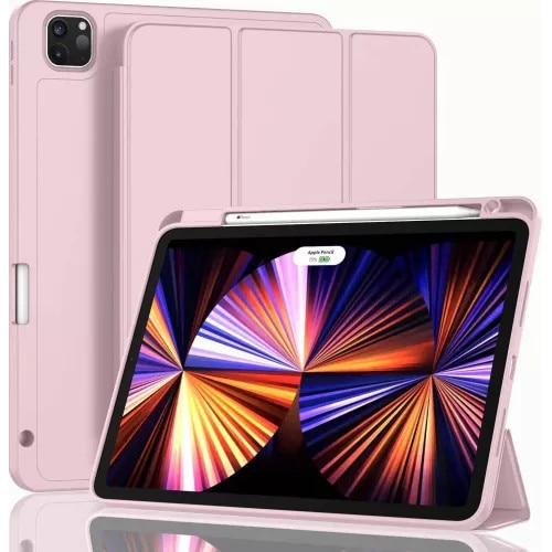 Husa pentru iPad Pro 11 inch (M4 a 5-a generatie 2024) cu suport pentru creion trezire/dormire automata suport pentru incarcarea