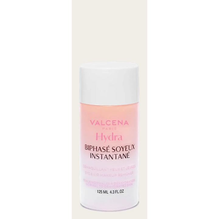 Kétfázisú sminklemosó, Valcena, BIPHASÉ SOYEUX INSTANTANÉ, Precíz sminkeltávolítás szemekre és ajkakra, 125 ml