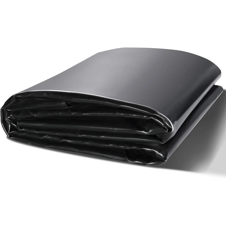 Tófólia, EPDM geomembrán, 3,05 x 4,57 m, 45 mil (1,14 mm), Vízálló, UV-álló, Könnyen vágható, Nagyon tartós