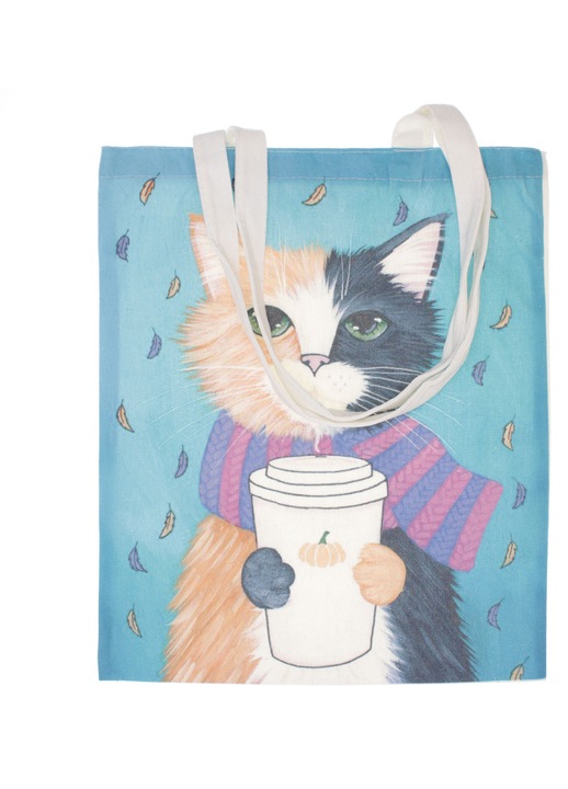 Pamut textil táska, mérete 34x39 cm, Buticcochet, Többszínű - GND1131
