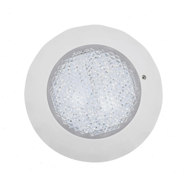 LED лампа за басейн, Подводна светлина, 12 V, IP68 водоустойчива, Дистанционно управление 1–30 м, 2835 LED, 26×6 см, Бяла светлина