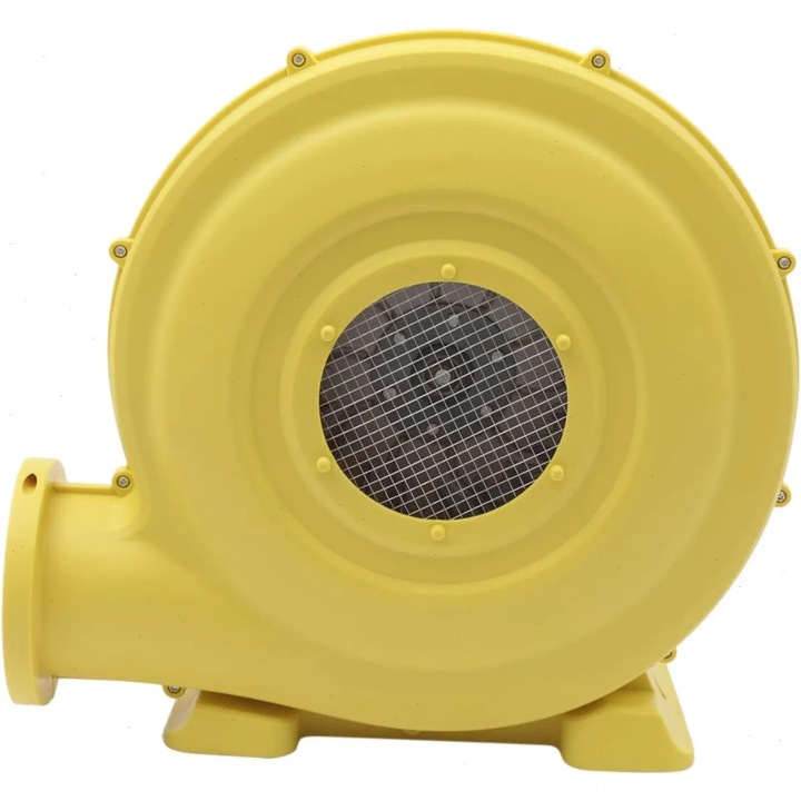 Suflanta pentru castel gonflabil, X50 Suflanta pentru gonflabile, 220V AC, 950 W, 680 m³/h, CE, 60–75 dB, 44, 2×25, 5×41, 7 cm, Galben