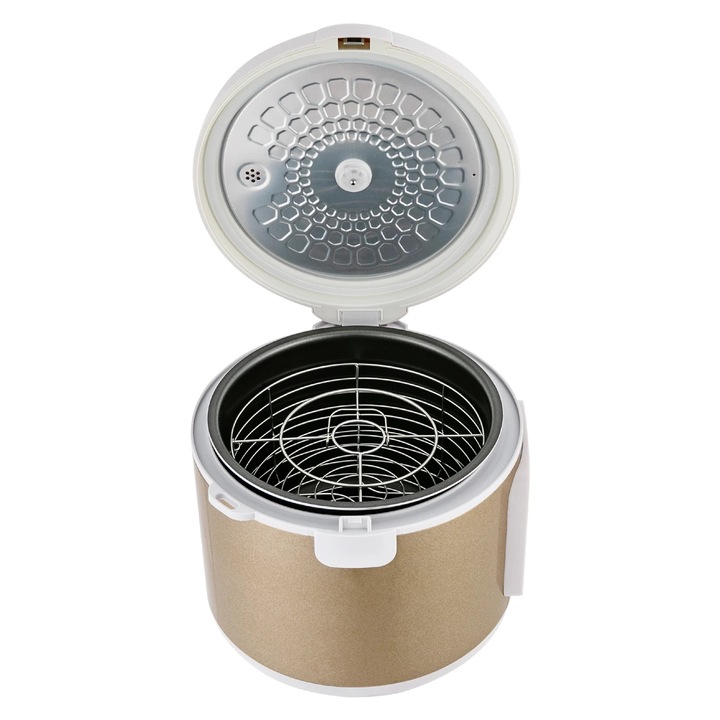 Fermentator usturoi negru, Masina de fermentare 6 l, Automat, Control inteligent, Pentru iaurt si natto, Gri deschis