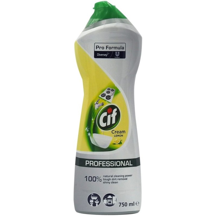 Cif Cream tisztítószer, 750 ml, Univerzális Lemon