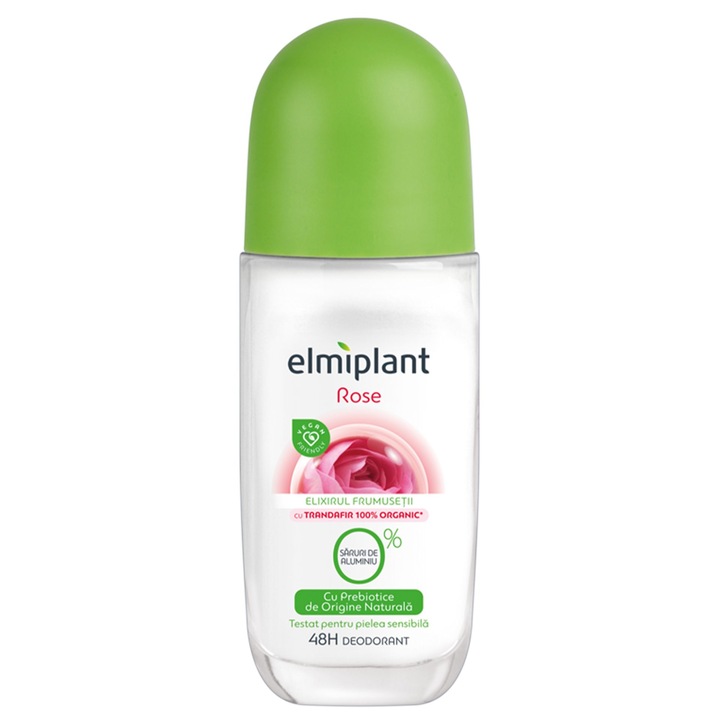 Дезодорант против изпотяване рол-он, 50 мл, Elmiplant, Rose Elixir