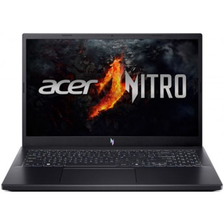 Laptop Acer Intel Raptor Lake-H NH.QZ8EX.01A, 15.6 inch 1920 x 1080 képpont, Intel 8 C / 12 T, 4.80 GHz, 12 MB Smart Cache gyorsítótár, 115 W, 16 GB DDR4, 512 GB SSD, nVidia, Operációs rendszer nélkül, Angol billentyűzet, Fekete