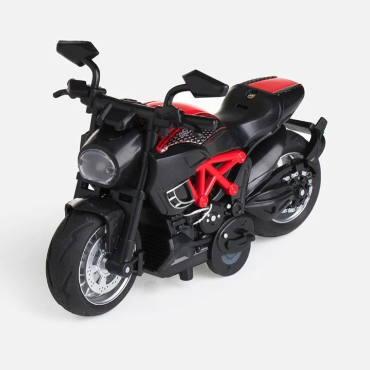Piros Motorkerékpár Játék Fénnyel