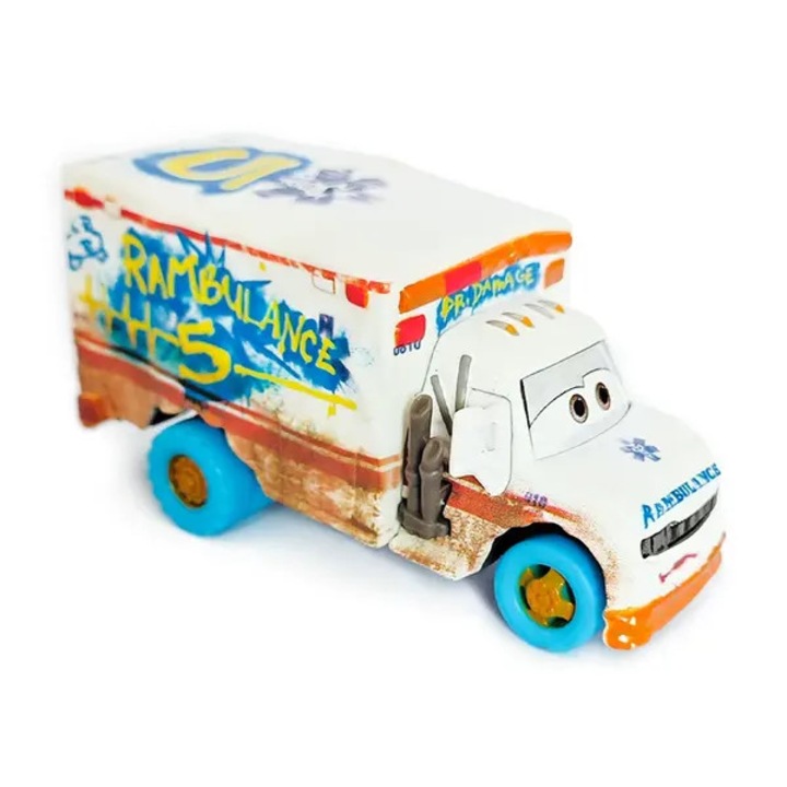 Jucarie camion miniatura Disney Pixar Cars Arvy si Dr. Damage metal si plastic multicolor
