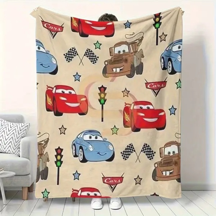 Patura plus Disney Cars, flanel, multicolor, 220x180cm