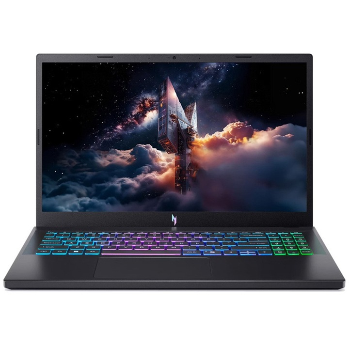 Лаптоп Acer AMD Ryzen NH.U3QEX.007, 15.6 инча 1920 x 1080 пиксела, AMD 6 C / 12 T, 4.55 GHz, L2 Cache: 3 MBL3 Cache: 16 MB кеш, 54 W, 16 GB DDR5, 512 GB SSD, nVidia, Без операционна система, Английска клавиатура, Черен