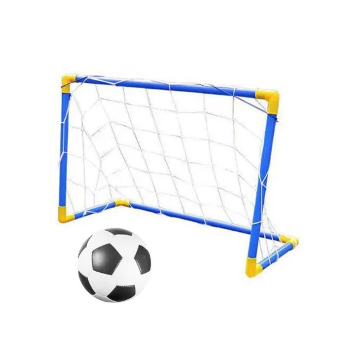 Set poarta fotbal copii mini portabil plastic usor multicolor 60x40x30cm