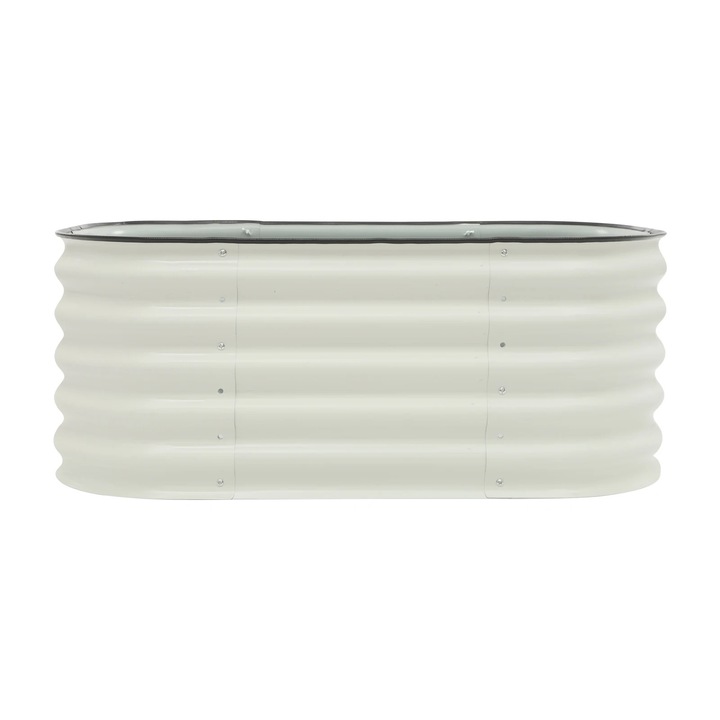 Strat inaltat, Lada de plantare, 104×61×43 cm, fund deschis, otel aluminiu-zinc, rezistent la coroziune, pentru legume si flori, exterior