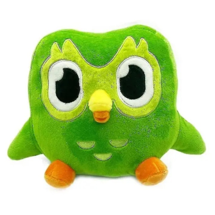 Plüssjáték, Duolingo Duo, zöld, 20x30cm, bagoly