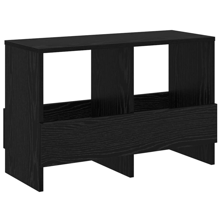 Raft pentru reviste vidaXL, Stejar Negru 68, 5 x 30 x 45 cm