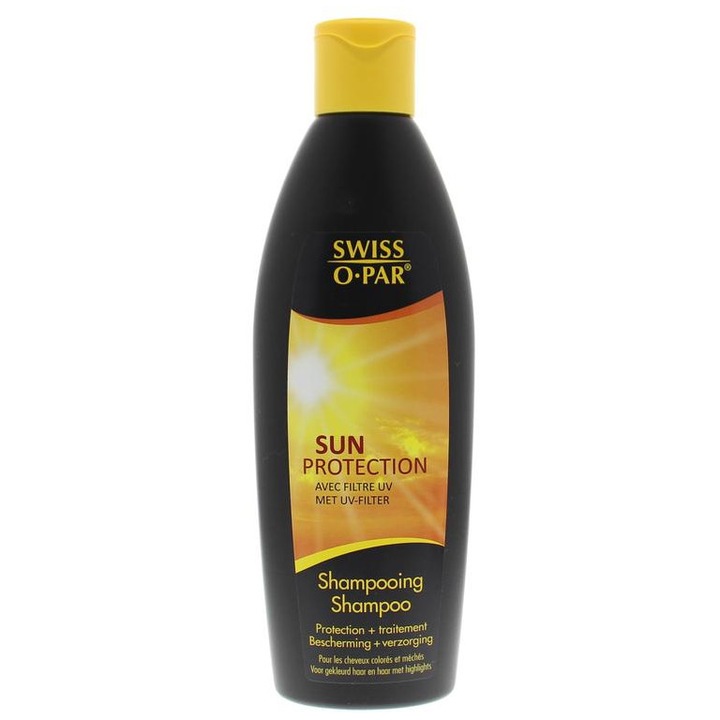 Swiss O-Par Sun Protection sampon festett és melírozott hajra, UV szűrővel, 250 ml