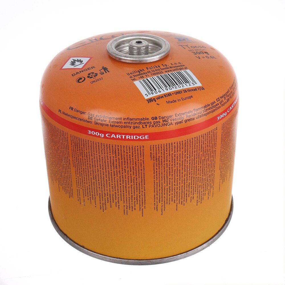Cartus de gaz filetat ElicoCamp 300g, propan-butan, 7/16” EN417