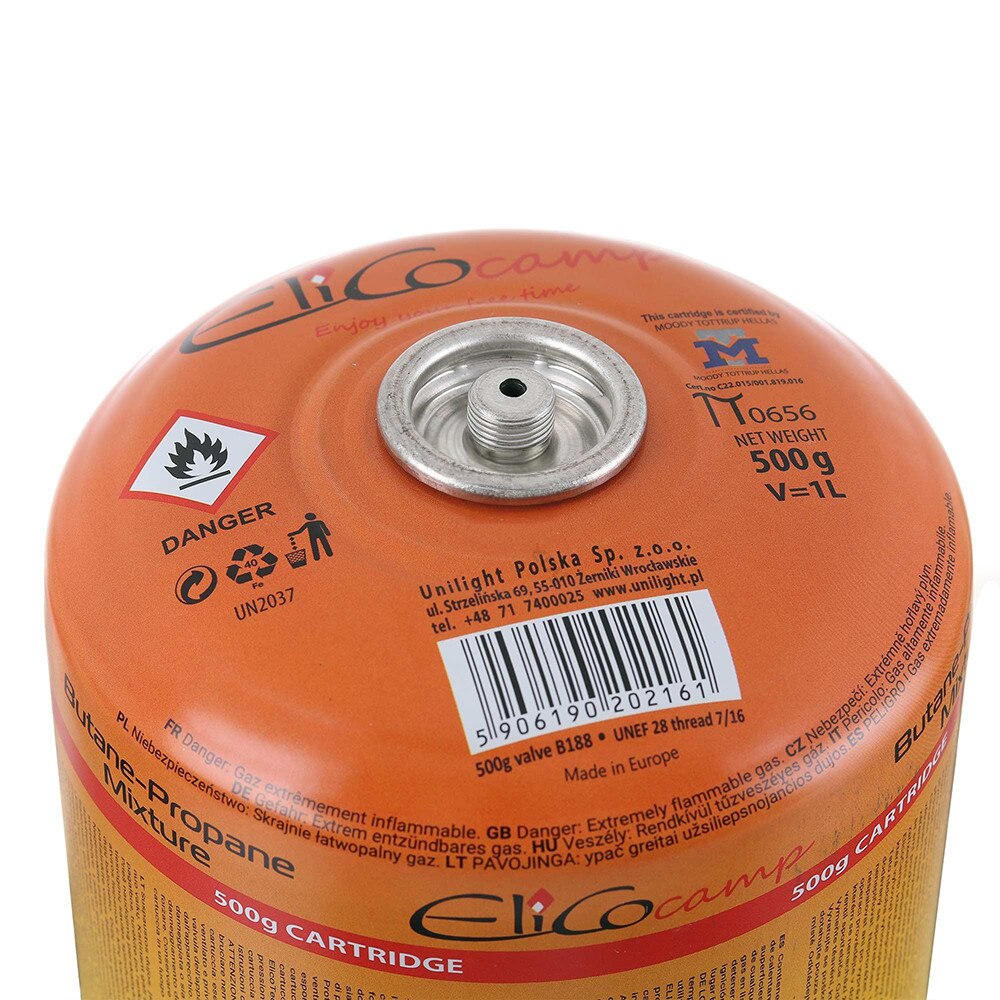 Cartus de gaz filetat ElicoCamp 300g, propan-butan, 7/16” EN417