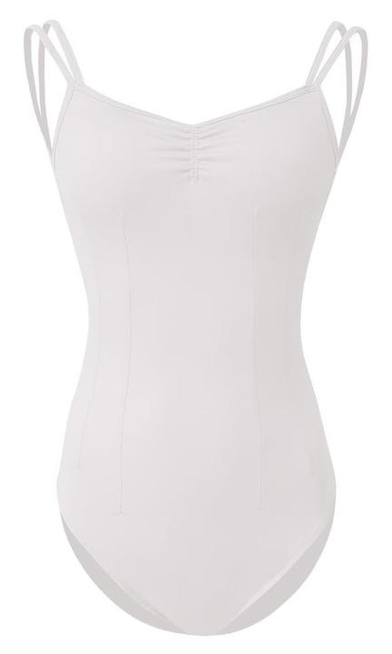 Body De Dama Pentru Balet, Fara Maneci, Cu Sutien Integrat Si Bretele Fixe, Material Nylon, Negru