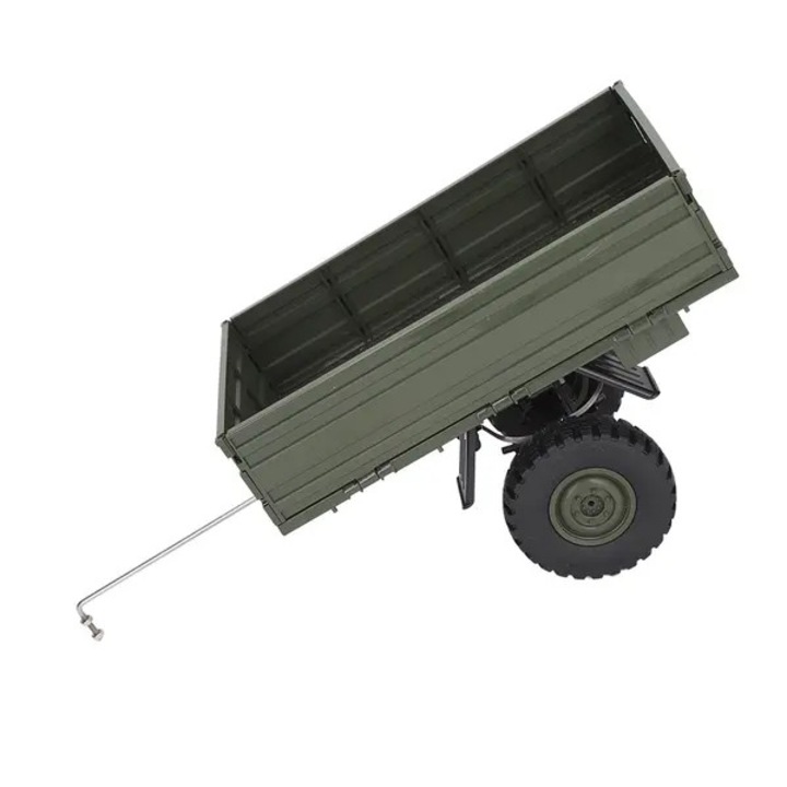 Remorca RC, 21.6x14.6x6cm, verde, metal si plastic, set accesorii